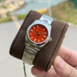 N Factory Rolex Oyster Perpetual 31mm 2232 Movement Ice Blue Luminious Red Dial Watch